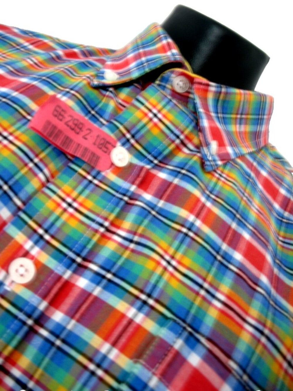 CINCH Western Shirt Men's sz M  Button Front L SL, Plaid, Orange, Blue, Yellow